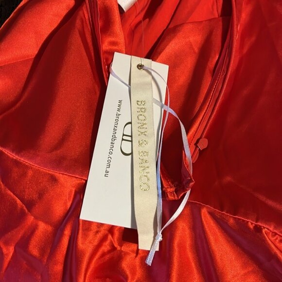 Red Bronx and Banko Leo maxi dress size 6. - Picture 6 of 7